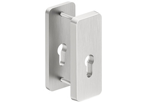 Szyld górny antywłamaniowy w klasie 2 do klamek Metal-Bud ATLAS, wersja krótka