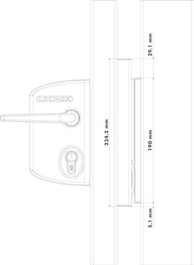 Antywłamaniowa płytka ochronna do zaczepów Locinox SHIELD