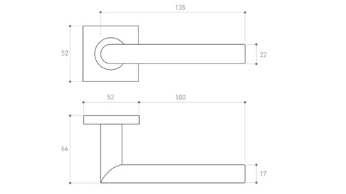 Klamka drzwiowa Metal-Bud LEDA