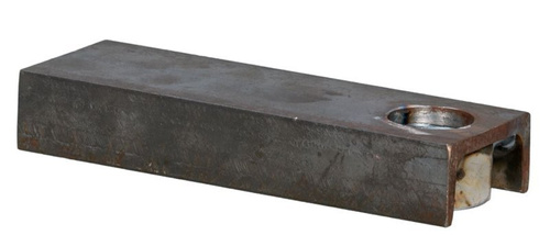 Płytka montażowa do skrzydeł metalowych NIKO 27.F06, stal czarna