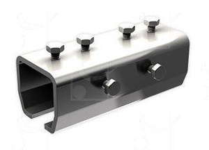 Łącznik szyny MANTION 9011MXA2, stal nierdzewna AISI 304