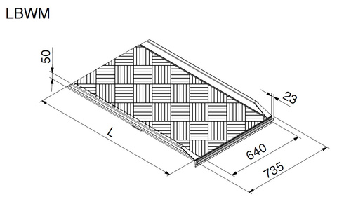 Rampa przeładunkowa do samochodowych wind hydraulicznych ALTEC LBWM 1 (083.10.000)
