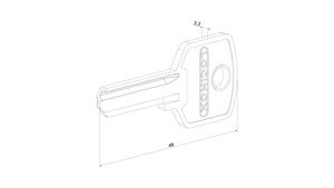 Klucz surowy 46 mm Locinox 3070