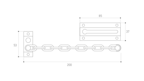 Zapornica / łańcuch do drzwi