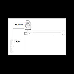 Płytka montażowa ASSA ABLOY DCA161, srebrna