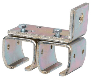 Podwójny uchwyt ścienny szyny NIKO 24.B31, ocynk