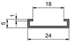 Szyna ceownikowa MINK C-S610, inox