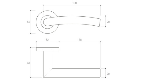 Klamka drzwiowa Metal-Bud NEPTUN