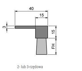 Elastyczna uszczelka szczotkowa MINK FBL4005