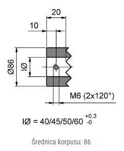 Pierścień blokujący MINK Zick-Zack ZZS86