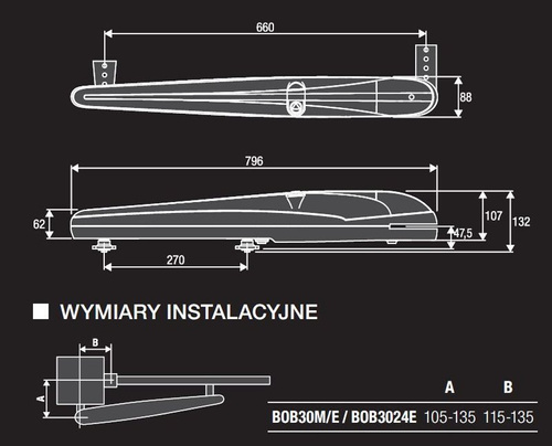 Napęd do bram skrzydłowych BENINCA BOB30M
