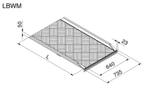 Rampa przeładunkowa do samochodowych wind hydraulicznych ALTEC LBWM 1 (083.10.000)