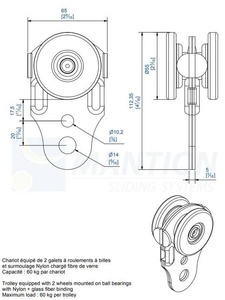 Wózek 2-kołowy MANTION 2761, ocynk