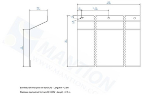 Maskownica MANTION 10186XA2, stal nierdzewna AISI 304
