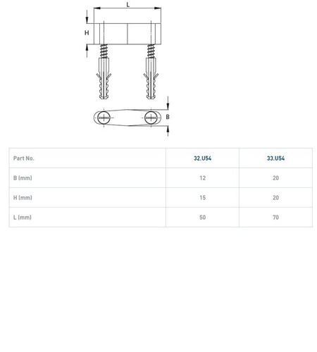 Prowadnik nylonowy NIKO 32.U54