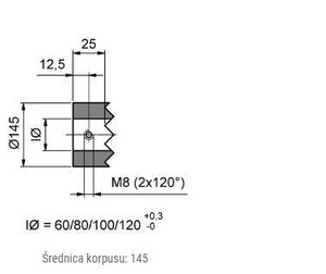 Pierścień blokujący MINK Zick-Zack ZZS145