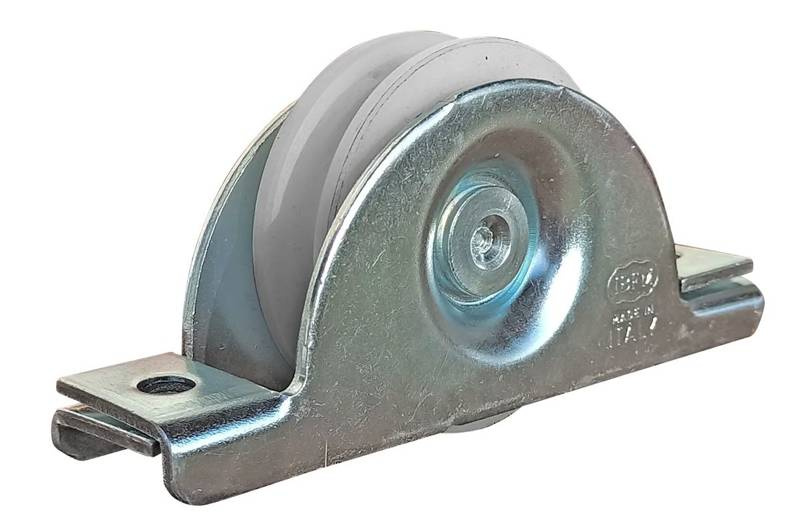 Nylonowe koło jezdne 1-łożyskowe profil U z podporą wewnętrzną