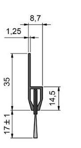 Antyelektrostatyczna uszczelka szczotkowa MINK ABL20000