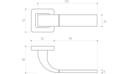 Klamka drzwiowa Metal-Bud PRIMA
