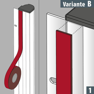 Zestaw do wklejenia rolet ochronnych PLANET