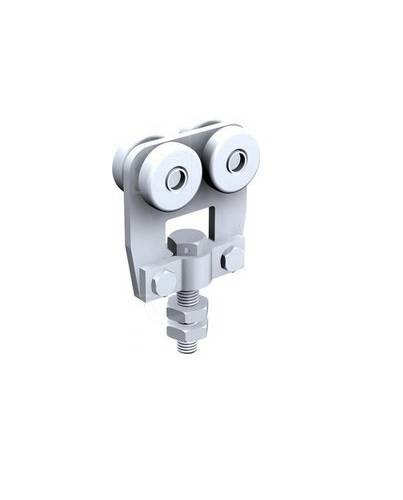 Wózek 4-kołowy z obrotową śrubą MANTION 9663, ocynk