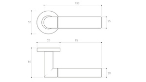 Klamka drzwiowa Metal-Bud BOLD