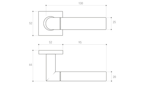 Klamka drzwiowa Metal-Bud BOLD