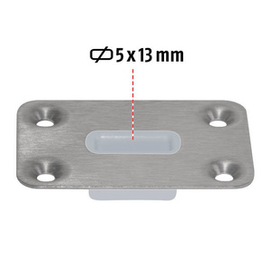 Dolne, szerokie gniazdo do zasuwy drzwiowej PLANET BM 5x13 mm (900275-0)