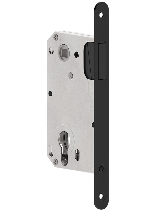 Zamek wpuszczany magnetyczny METAL-BUD 85/50, typ portugalski