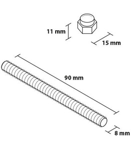 Zewnętrzna gałka bramowa Metal-Bud ROYAL