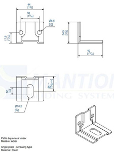 Uchwyt ścienny MANTION 3533, ocynk