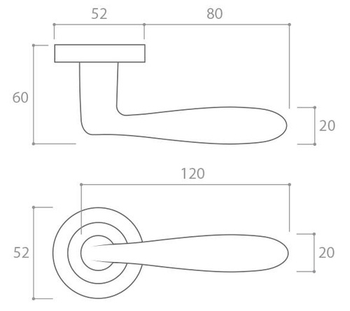 Klamka drzwiowa CORONA HANDY