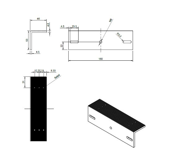 Element montażowy ZL BIRA Hartte MG280ZL - detale wykonania