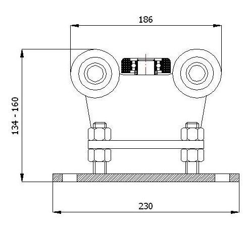 Wózek do bramy R-5M-70
