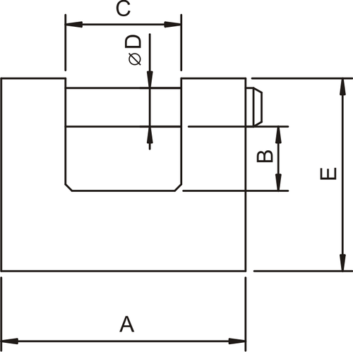 Kłódka trzpieniowa YETI KTZ75