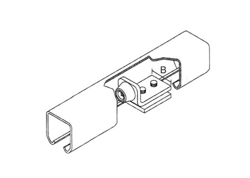 Stoper gumowy IBFM do szyny nośnej 339P / 339M typ 342P