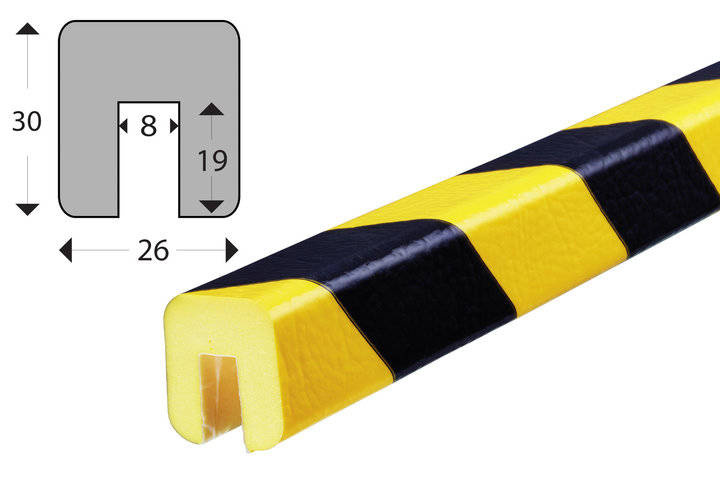 Elastyczny profil ostrzegawczo-ochronny KNUFFI typ G (docinany na wymiar)