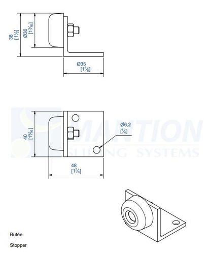Stoper MANTION 1086, ocynk