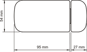 Zamek wierzchni LOB TB63, brązowy