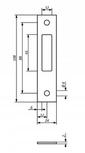 Zaczep płaski LOB RS01