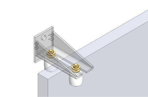 Nylonowa rolka prowadząca z mocowaniem na śrubę NIKO 38.X69