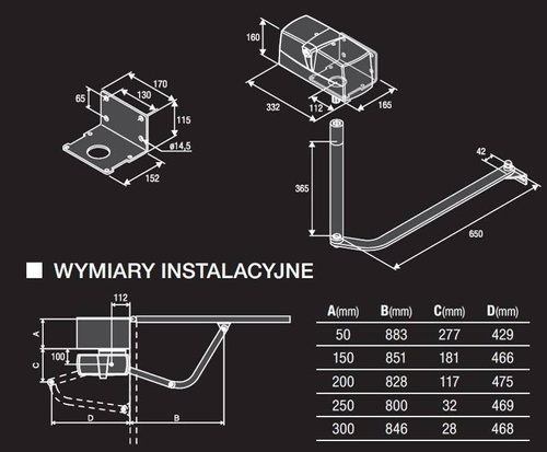 Napęd do bram skrzydłowych BENINCA PREMIER PR.45E24