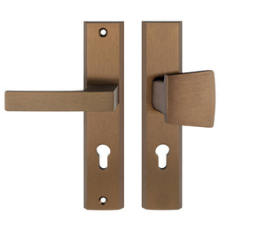 Zewnętrzny klamko-pochwyt drzwiowy Metal-Bud TOTAL patyna