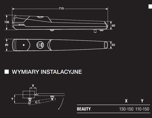 Napęd do bram skrzydłowych BENINCA BEAUTY