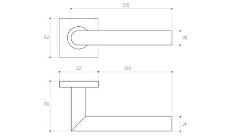 Klamka drzwiowa Metal-Bud NOVA