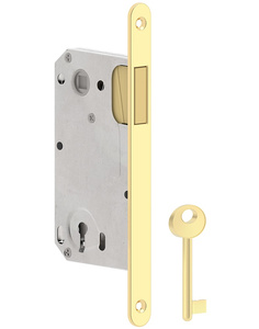 Zamek wpuszczany magnetyczny METAL-BUD 90/50, typ portugalski