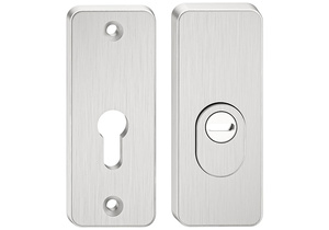 Szyld górny antywłamaniowy w klasie 3 do klamek Metal-Bud ATLAS, wersja krótka