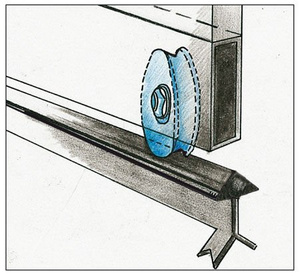Koło jezdne 2-łożyskowe profil V
