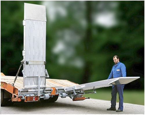 Sprężynowy podnośnik ALTEC FHW dla ramp o szerokości 450 mm, przesuw boczny 920 mm (134.00.901)