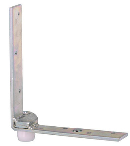 Dolny narożnik do skrzydeł drewnianych NIKO 35.N88, ocynk